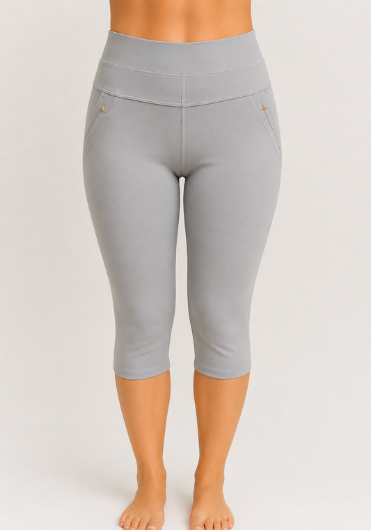 -PANTALÓN CONFORT CAPRI GRIS CLARO