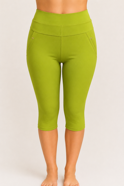 -PANTALÓN CONFORT CAPRI VERDE MANZANA 