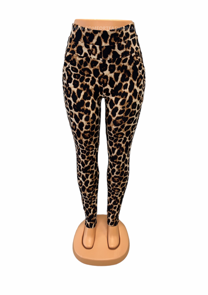 -COMFORTBROEK JUNGLE DONKER